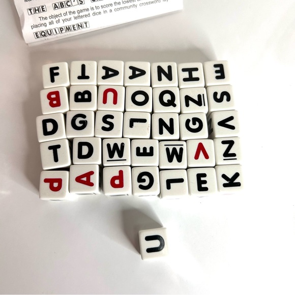 Campbells Alphabet Dice Game Crossword Family Table Camping large Soup Can - Picture 4 of 7